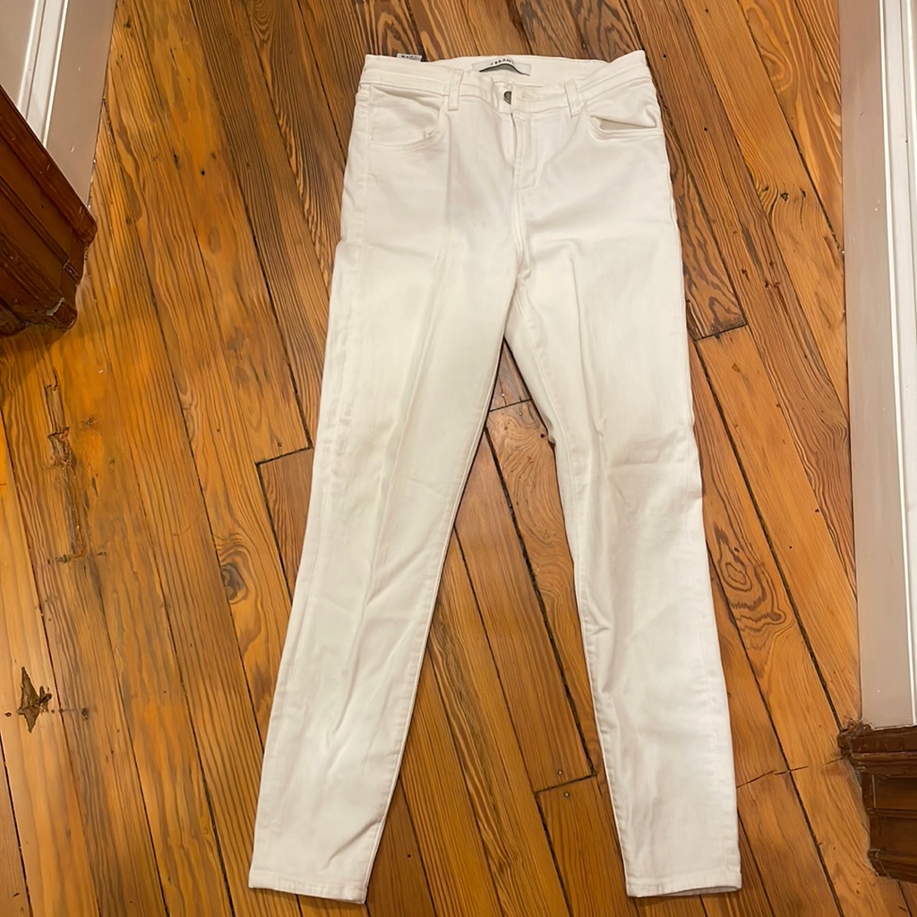 J Brand White Skinny Jeans